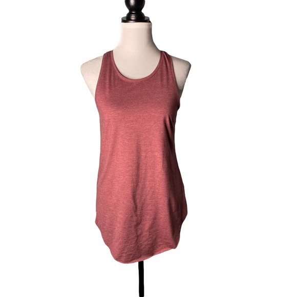 Topshop Tops - Topshop Racerback Tank Heathered Salmon Color Size Medium